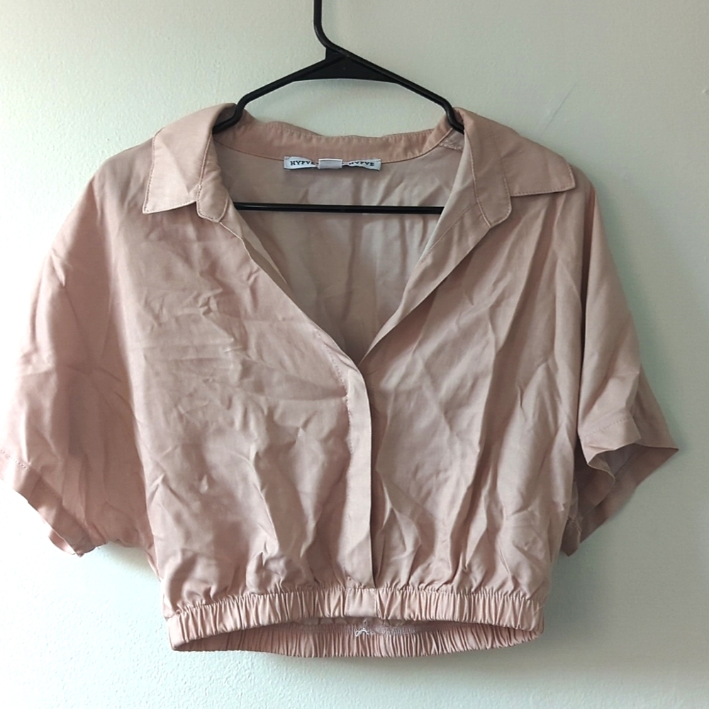HYFVE cropped collar tshirt